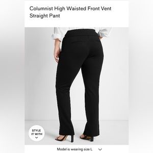 Size L - Express High waisted front split straight pants